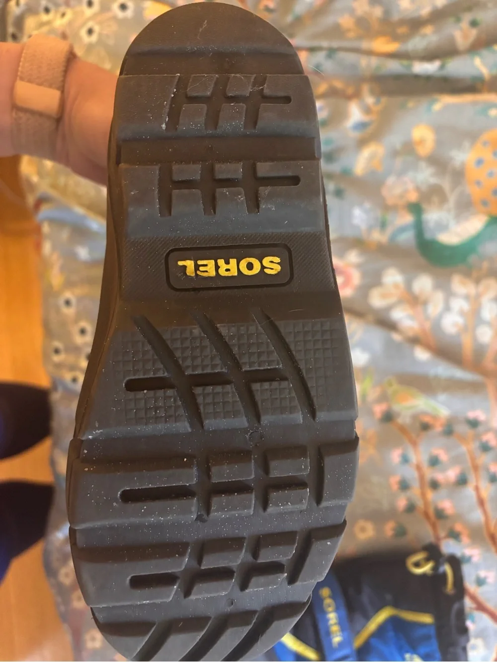 Sorel Kids Blue and Yellow Insulated Snow Boots